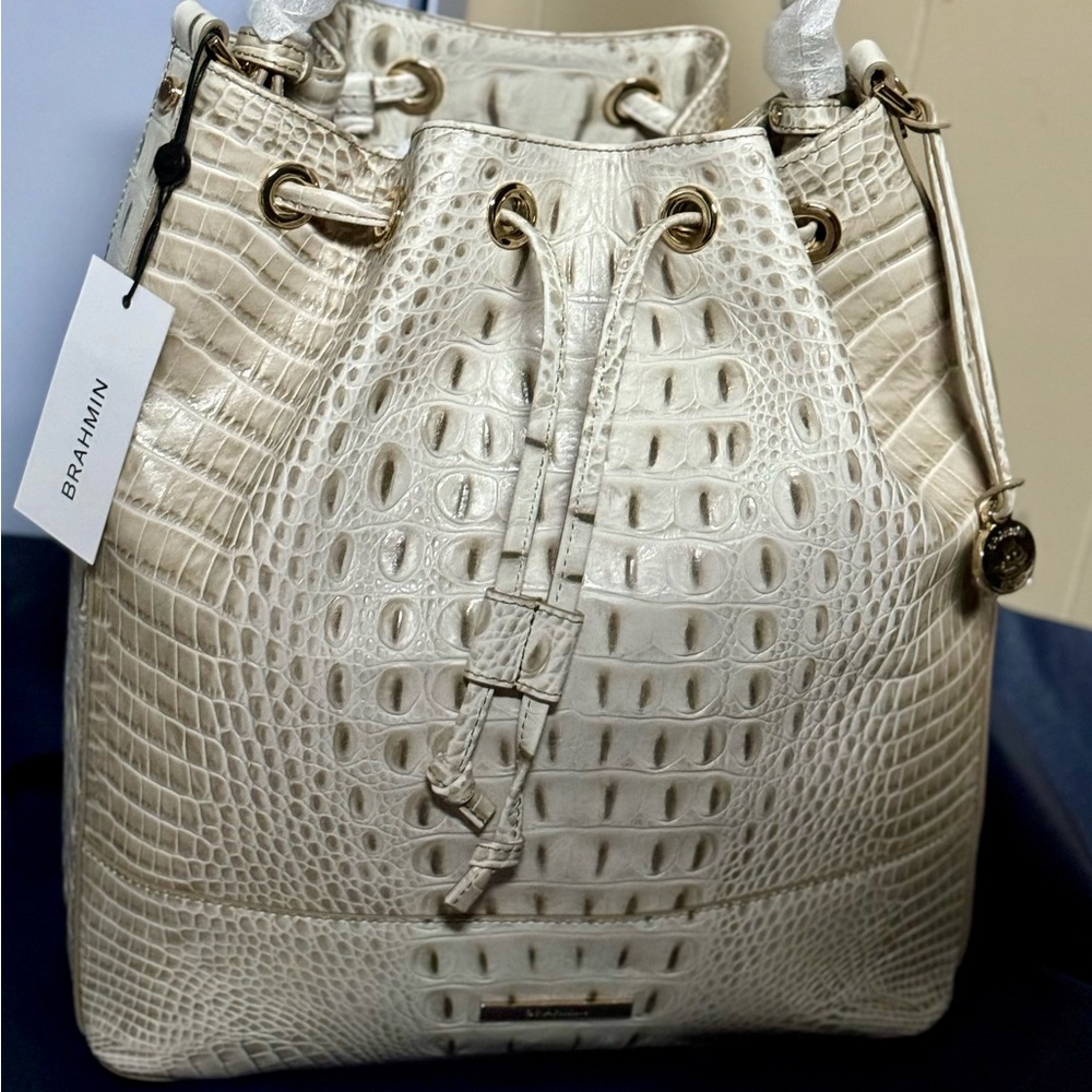NWT -Brahmin Marlow -Stone